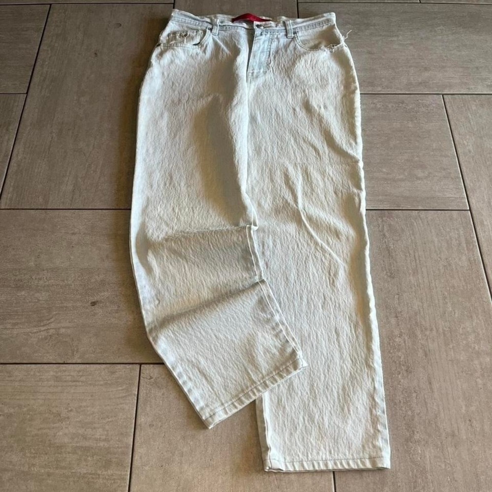 Gloria Vanderbilt Light Wash High Rise Straight Leg Jeans 32x28 PA093